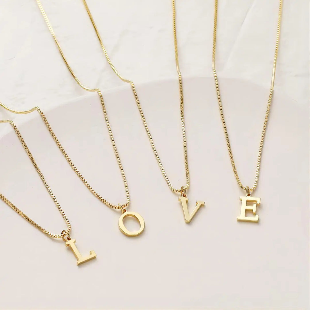 Love Letters Initials Necklace