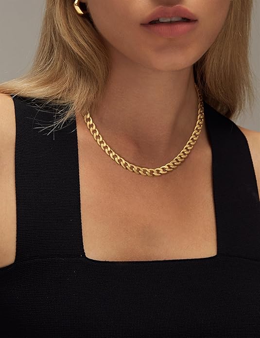 Cuban Link Necklace in Chunky Style
