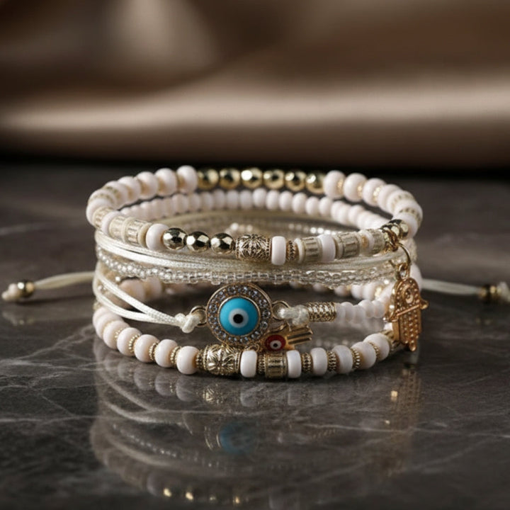 Hamsa Bracelet Set