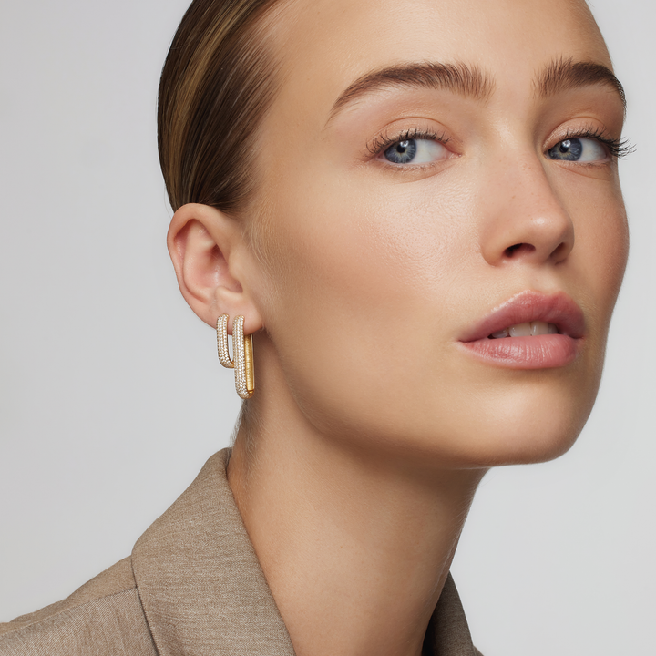 Icon Pave Earrings
